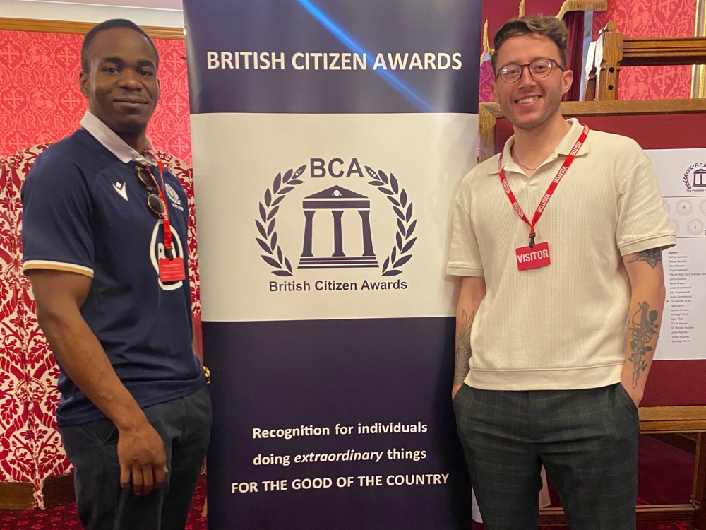 Tigerbond team at Palace of Westminster for British Citizen Awards 2025