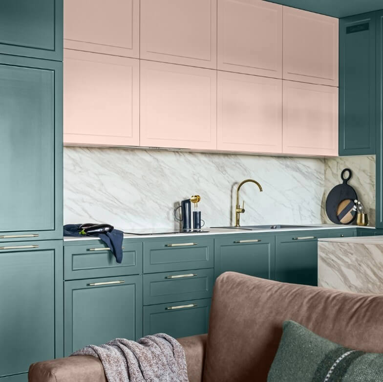 Colourtrend paints powdered shell bedroom decor